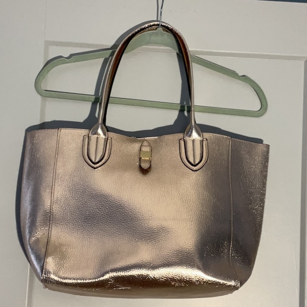 Rose gold tote